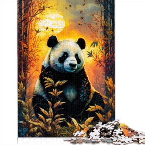 Puzzles für Erwachsene 1000 Teile Panda Kunststil Holzpuzzle Erwachsene und 1000 Teile (75 x 50 cm) von BIZOCA