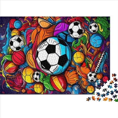 Puzzles für Erwachsene500 Teile Puzzles für ErwachseneHolzpuzzle Fußballsport 500 Teile (52x38cm) von BIZOCA