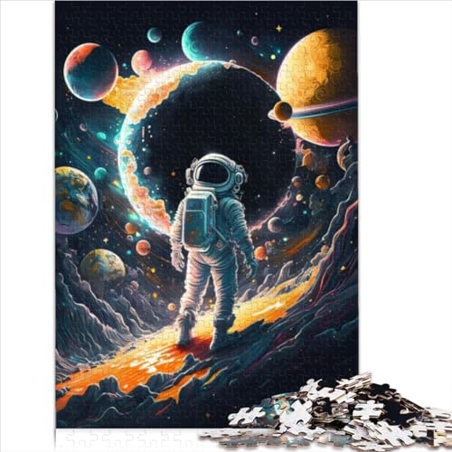WeltraumPuzzle 1000 Teile für Erwachsene Puzzle für Teenager 1000 Teile Lernspiele einzigartiges Geschenk für Geburtstag Weihnachten 300 Teile (40 x 28 cm) von BIZOCA