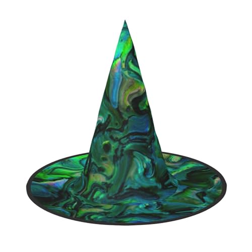 BJNGHKLN Abalone-Hexenhut mit Perlmutt-Druck, für Damen, Partyhut für Halloween, Feste, Cosplay, Kostüm, Ensemble BJNGHKLN Abalone-Hexenhut mit Perlmutt-Druck, für Damen, Partyhut für Halloween, Feste, Cosplay, Kostüm, Ensemble von BJNGHKLN