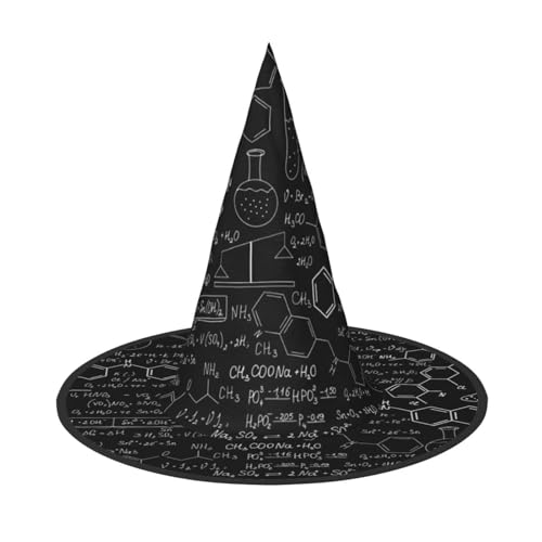 BJNGHKLN Abstrakte Wissenschaft Chemie Illustration 3D-Druck Halloween Hexenhut für Frauen Party Hut für Halloween Feste Cosplay Kostüm Ensemble BJNGHKLN Abstrakte Wissenschaft Chemie Illustration 3D-Druck Halloween Hexenhut für Frauen Party Hut für Halloween Feste Cosplay Kostüm Ensemble von BJNGHKLN