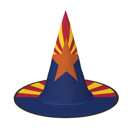 BJNGHKLN Arizona-Flaggen-Druck, Halloween-Hexenhut für Damen, Partyhut für Halloween, Feste, Cosplay, Kostüm, Ensemble BJNGHKLN Arizona-Flaggen-Druck, Halloween-Hexenhut für Damen, Partyhut für Halloween, Feste, Cosplay, Kostüm, Ensemble von BJNGHKLN
