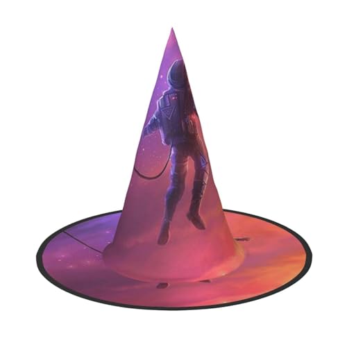 BJNGHKLN Astronauten-Druck, Halloween-Hexenhut für Damen, Partyhut für Halloween, Feste, Cosplay, Kostüm, Ensemble BJNGHKLN Astronauten-Druck, Halloween-Hexenhut für Damen, Partyhut für Halloween, Feste, Cosplay, Kostüm, Ensemble von BJNGHKLN