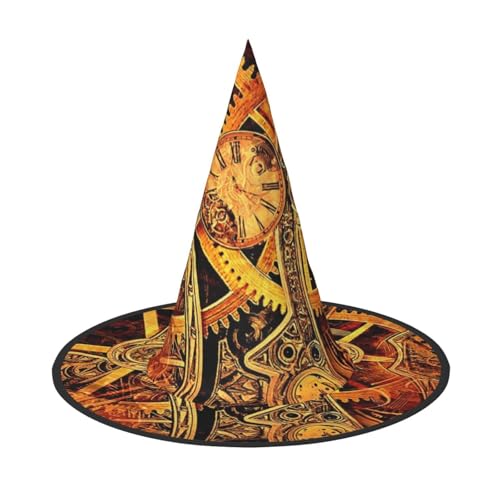 BJNGHKLN Cooler Steampunk-Hexenhut für Damen, Halloween-Hexenhut für Damen, Partyhut für Halloween, Feste, Cosplay, Kostüm-Ensemble BJNGHKLN Cooler Steampunk-Hexenhut für Damen, Halloween-Hexenhut für Damen, Partyhut für Halloween, Feste, Cosplay, Kostüm-Ensemble von BJNGHKLN
