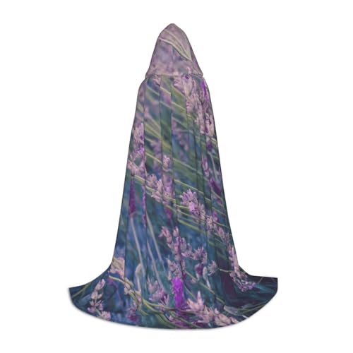BJNGHKLN Halloween Bodenlanger Kapuzenumhang lila Lavendelfelddruck langer Kapuzenumhang für Teenager BJNGHKLN Halloween Bodenlanger Kapuzenumhang lila Lavendelfelddruck langer Kapuzenumhang für Teenager von BJNGHKLN