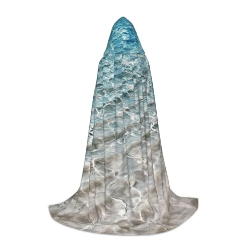 BJNGHKLN Halloween Bodenlanger Kapuzenumhang mit klarem Meerwasserdruck, langer Kapuzenumhang für Teenager BJNGHKLN Halloween Bodenlanger Kapuzenumhang mit klarem Meerwasserdruck, langer Kapuzenumhang für Teenager von BJNGHKLN