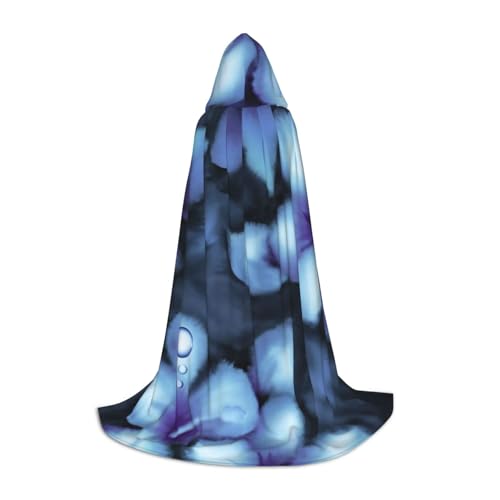 BJNGHKLN Halloween Bodenlanger Kapuzenumhang mit tropischem Blumendruck, langer Kapuzenumhang für Teenager BJNGHKLN Halloween Bodenlanger Kapuzenumhang mit tropischem Blumendruck, langer Kapuzenumhang für Teenager von BJNGHKLN