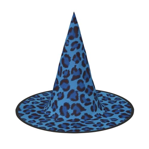 BJNGHKLN Halloween-Hexenhut für Damen, Leopardenhaut, Tierdruck, Partyhut für Halloween, Feste, Cosplay, Kostüm, Ensemble BJNGHKLN Halloween-Hexenhut für Damen, Leopardenhaut, Tierdruck, Partyhut für Halloween, Feste, Cosplay, Kostüm, Ensemble von BJNGHKLN