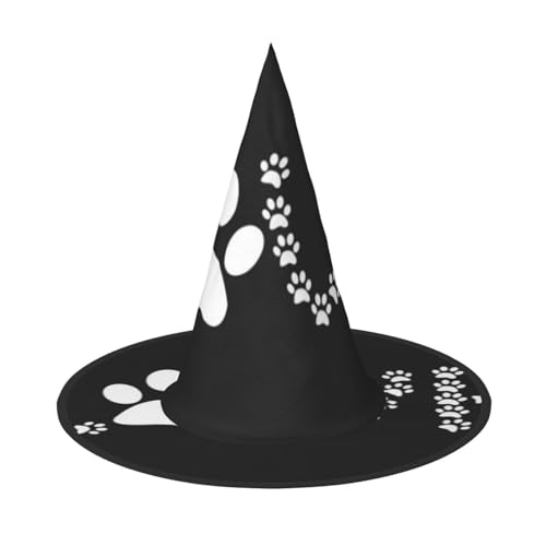 BJNGHKLN Halloween-Hexenhut für Damen, Party-Hut für Halloween, Feste, Cosplay, Kostüm, Ensemble von BJNGHKLN