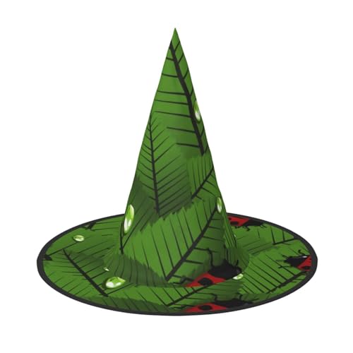 BJNGHKLN Halloween-Hexenhut mit Blättern und Marienkäfern für Damen, Partyhut für Halloween, Feste, Cosplay, Kostüm, Ensemble BJNGHKLN Halloween-Hexenhut mit Blättern und Marienkäfern für Damen, Partyhut für Halloween, Feste, Cosplay, Kostüm, Ensemble von BJNGHKLN