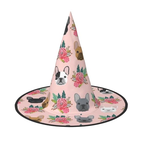 BJNGHKLN Halloween-Hexenhut mit Hundeaufdruck, für Damen, Partyhut für Halloween, Feste, Cosplay, Kostüm-Ensemble BJNGHKLN Halloween-Hexenhut mit Hundeaufdruck, für Damen, Partyhut für Halloween, Feste, Cosplay, Kostüm-Ensemble von BJNGHKLN
