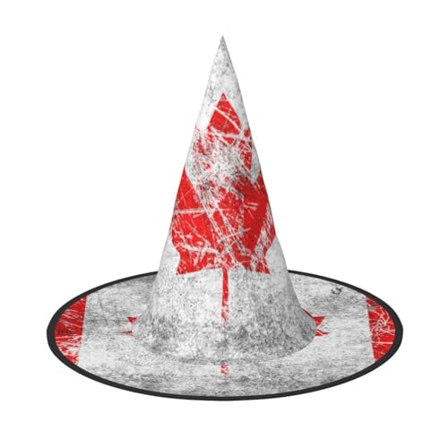 BJNGHKLN Halloween-Hexenhut mit Kanada-Flagge, für Damen, Partyhut für Halloween, Feste, Cosplay, Kostüm, Ensemble BJNGHKLN Halloween-Hexenhut mit Kanada-Flagge, für Damen, Partyhut für Halloween, Feste, Cosplay, Kostüm, Ensemble von BJNGHKLN