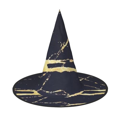 BJNGHKLN Halloween-Hexenhut mit Marmor-Druck, für Damen, Partyhut für Halloween, Feste, Cosplay, Kostüm-Ensemble BJNGHKLN Halloween-Hexenhut mit Marmor-Druck, für Damen, Partyhut für Halloween, Feste, Cosplay, Kostüm-Ensemble von BJNGHKLN