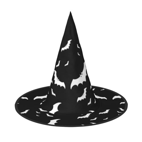 BJNGHKLN Halloween-Hexenhut mit fliegenden Fledermäusen für Damen, Party-Hut für Halloween, Feste, Cosplay, Kostüm-Ensemble BJNGHKLN Halloween-Hexenhut mit fliegenden Fledermäusen für Damen, Party-Hut für Halloween, Feste, Cosplay, Kostüm-Ensemble von BJNGHKLN
