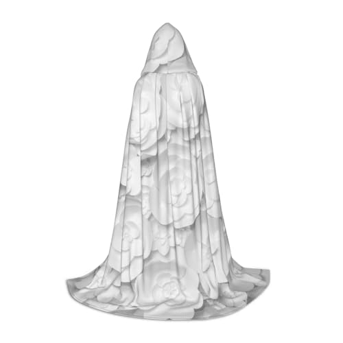 BJNGHKLN Halloween-Umhang mit Kapuze, bodenlang, 3D-Blumendruck, langer Kapuzenumhang für Teenager BJNGHKLN Halloween-Umhang mit Kapuze, bodenlang, 3D-Blumendruck, langer Kapuzenumhang für Teenager von BJNGHKLN