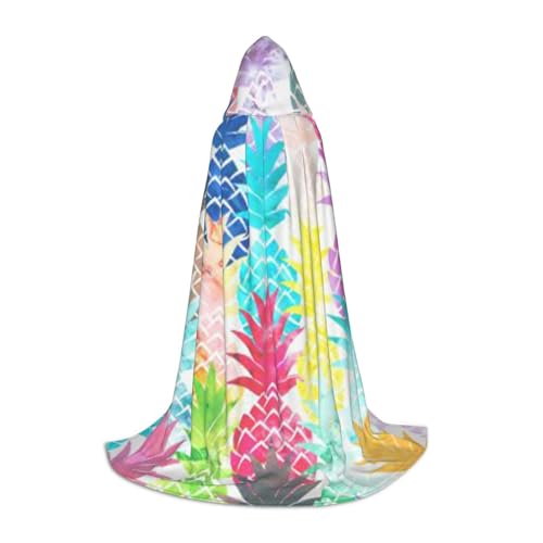 BJNGHKLN Halloween-Umhang mit Kapuze, bodenlang, Ananas-Malerei, langer Kapuzenumhang für Teenager BJNGHKLN Halloween-Umhang mit Kapuze, bodenlang, Ananas-Malerei, langer Kapuzenumhang für Teenager von BJNGHKLN