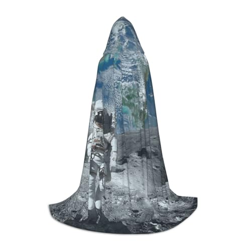 BJNGHKLN Halloween-Umhang mit Kapuze, bodenlang, Astronauten-Druck, langer Kapuzenumhang für Teenager BJNGHKLN Halloween-Umhang mit Kapuze, bodenlang, Astronauten-Druck, langer Kapuzenumhang für Teenager von BJNGHKLN