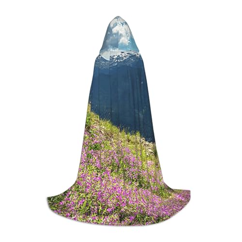 BJNGHKLN Halloween-Umhang mit Kapuze, bodenlang, Bergaufdruck, langer Kapuzenumhang für Teenager BJNGHKLN Halloween-Umhang mit Kapuze, bodenlang, Bergaufdruck, langer Kapuzenumhang für Teenager von BJNGHKLN