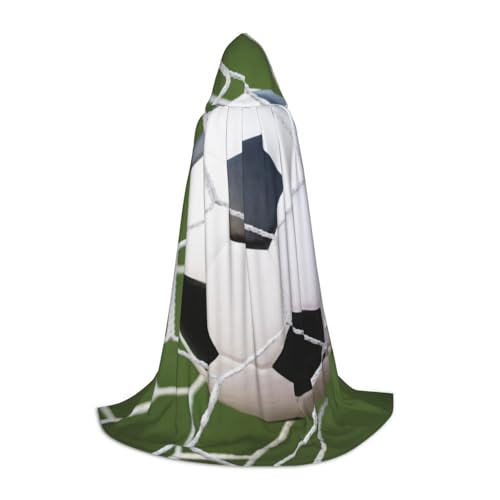 BJNGHKLN Halloween-Umhang mit Kapuze, bodenlang, Fußball-Druck, langer Kapuzenumhang für Teenager BJNGHKLN Halloween-Umhang mit Kapuze, bodenlang, Fußball-Druck, langer Kapuzenumhang für Teenager von BJNGHKLN