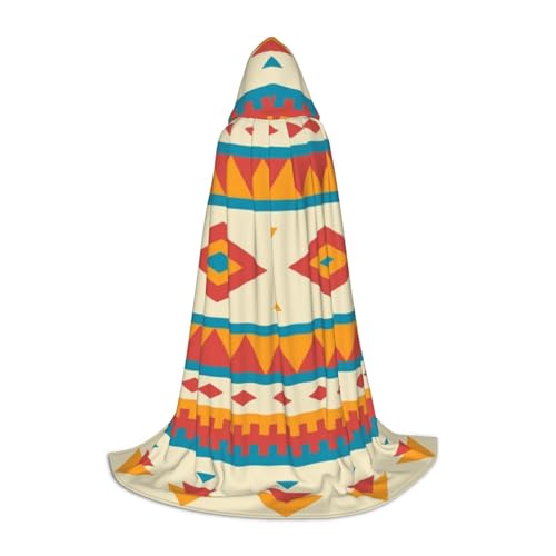 BJNGHKLN Halloween-Umhang mit Kapuze, bodenlang, Indianer-Druck, langer Kapuzenumhang für Teenager BJNGHKLN Halloween-Umhang mit Kapuze, bodenlang, Indianer-Druck, langer Kapuzenumhang für Teenager von BJNGHKLN