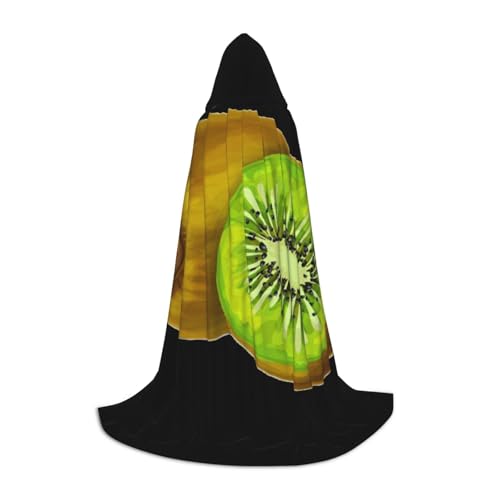 BJNGHKLN Halloween-Umhang mit Kapuze, bodenlang, Kiwi-Druck, langer Kapuzenumhang für Teenager BJNGHKLN Halloween-Umhang mit Kapuze, bodenlang, Kiwi-Druck, langer Kapuzenumhang für Teenager von BJNGHKLN