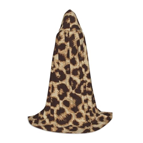 BJNGHKLN Halloween-Umhang mit Kapuze, bodenlang, Leopardenmuster, langer Kapuzenumhang für Teenager BJNGHKLN Halloween-Umhang mit Kapuze, bodenlang, Leopardenmuster, langer Kapuzenumhang für Teenager von BJNGHKLN
