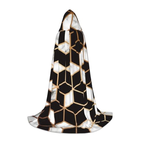 BJNGHKLN Halloween-Umhang mit Kapuze, bodenlang, Marmormuster, langer Kapuzenumhang für Teenager BJNGHKLN Halloween-Umhang mit Kapuze, bodenlang, Marmormuster, langer Kapuzenumhang für Teenager von BJNGHKLN