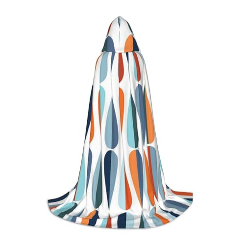 BJNGHKLN Halloween-Umhang mit Kapuze, bodenlang, Mitte des Jahrhunderts, modern mit Tropfenformen, langer Kapuzenumhang für Teenager BJNGHKLN Halloween-Umhang mit Kapuze, bodenlang, Mitte des Jahrhunderts, modern mit Tropfenformen, langer Kapuzenumhang für Teenager von BJNGHKLN