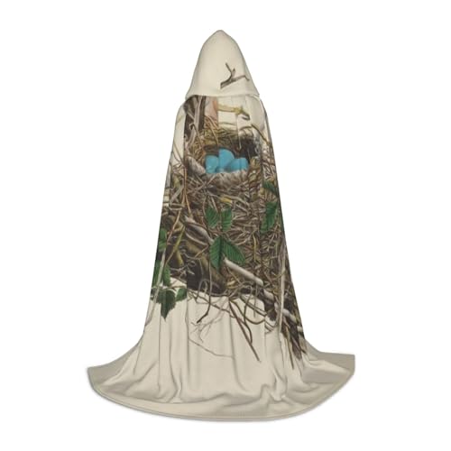 BJNGHKLN Halloween-Umhang mit Kapuze, bodenlang, Vogelnest, langer Kapuzenumhang für Teenager BJNGHKLN Halloween-Umhang mit Kapuze, bodenlang, Vogelnest, langer Kapuzenumhang für Teenager von BJNGHKLN