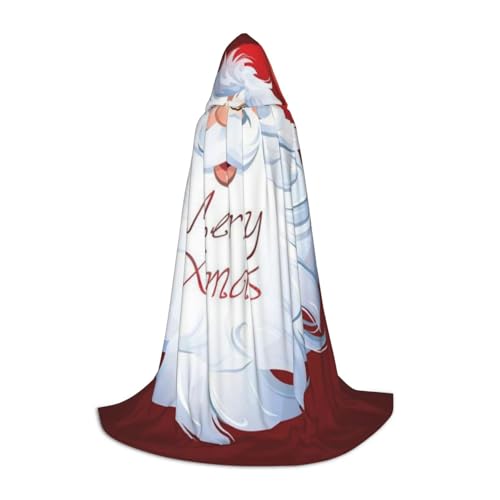 BJNGHKLN Halloween-Umhang mit Kapuze, bodenlang, Weihnachtsdruck, langer Kapuzenumhang für Teenager BJNGHKLN Halloween-Umhang mit Kapuze, bodenlang, Weihnachtsdruck, langer Kapuzenumhang für Teenager von BJNGHKLN