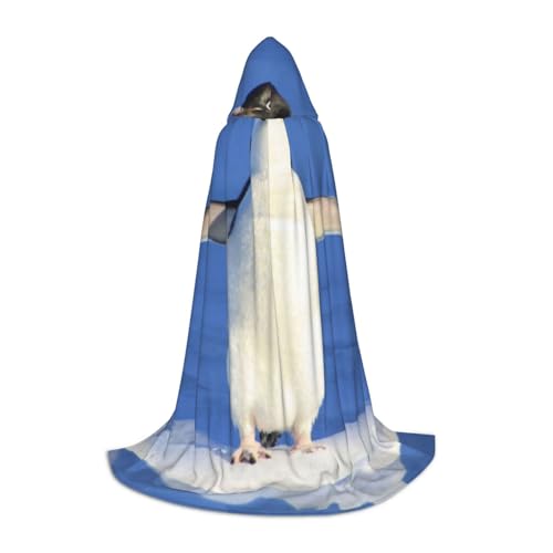 BJNGHKLN Halloween-Umhang mit Kapuze, bodenlang, niedlicher Pinguin-Druck, langer Kapuzenumhang für Teenager BJNGHKLN Halloween-Umhang mit Kapuze, bodenlang, niedlicher Pinguin-Druck, langer Kapuzenumhang für Teenager von BJNGHKLN