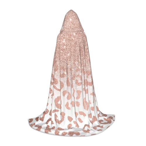 BJNGHKLN Halloween-Umhang mit Kapuze, bodenlang, rotgoldener Glitzer-Druck, langer Kapuzenumhang für Teenager BJNGHKLN Halloween-Umhang mit Kapuze, bodenlang, rotgoldener Glitzer-Druck, langer Kapuzenumhang für Teenager von BJNGHKLN