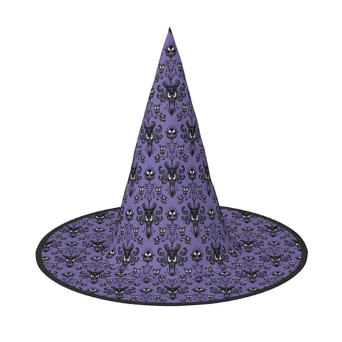 BJNGHKLN Haunted Mansion Print Halloween Hexenhut für Frauen Party Hut für Halloween Festlichkeiten Cosplay Kostüm Ensemble BJNGHKLN Haunted Mansion Print Halloween Hexenhut für Frauen Party Hut für Halloween Festlichkeiten Cosplay Kostüm Ensemble von BJNGHKLN