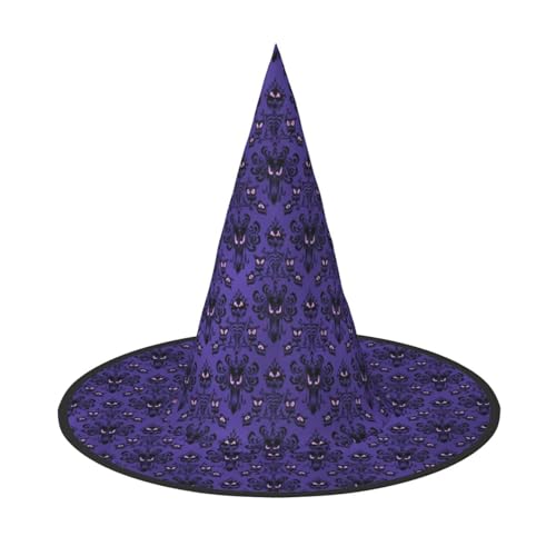 BJNGHKLN Haunted Mansion Print Halloween Hexenhut für Frauen Party Hut für Halloween Festlichkeiten Cosplay Kostüm Ensemble BJNGHKLN Haunted Mansion Print Halloween Hexenhut für Frauen Party Hut für Halloween Festlichkeiten Cosplay Kostüm Ensemble von BJNGHKLN