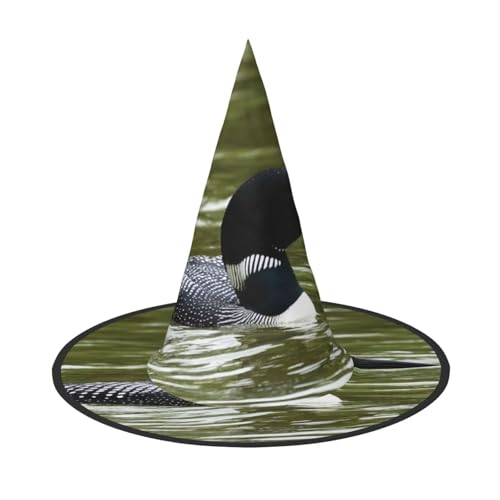 BJNGHKLN Loon Nature Hexenhut mit Vögeln für Damen, Party-Hut für Halloween, Feste, Cosplay, Kostüm, Ensemble BJNGHKLN Loon Nature Hexenhut mit Vögeln für Damen, Party-Hut für Halloween, Feste, Cosplay, Kostüm, Ensemble von BJNGHKLN
