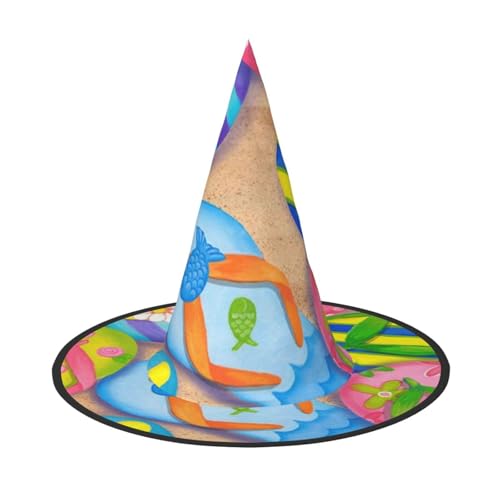 BJNGHKLN Lustige Flip-Flops Hausschuhe Kunstdruck Halloween Hexenhut für Frauen Party Hut für Halloween Festlichkeiten Cosplay Kostüm Ensemble BJNGHKLN Lustige Flip-Flops Hausschuhe Kunstdruck Halloween Hexenhut für Frauen Party Hut für Halloween Festlichkeiten Cosplay Kostüm Ensemble von BJNGHKLN