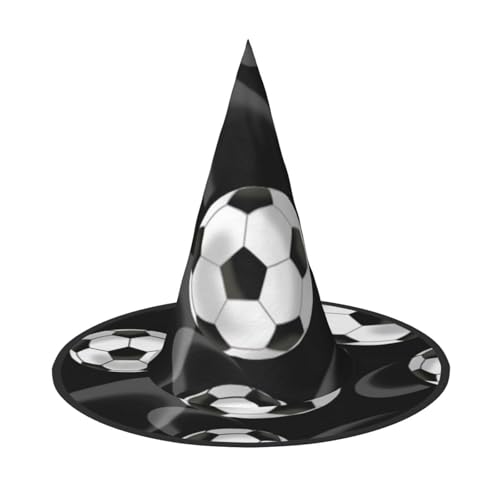 BJNGHKLN Schwarzer Fußball-Hexenhut für Damen, Party-Hut für Halloween, Feste, Cosplay, Kostüm, Ensemble BJNGHKLN Schwarzer Fußball-Hexenhut für Damen, Party-Hut für Halloween, Feste, Cosplay, Kostüm, Ensemble von BJNGHKLN