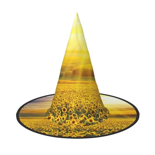 BJNGHKLN Sonnenblumen-Kunstdruck, Halloween-Hexenhut für Damen, Partyhut für Halloween, Feste, Cosplay, Kostüm, Ensemble BJNGHKLN Sonnenblumen-Kunstdruck, Halloween-Hexenhut für Damen, Partyhut für Halloween, Feste, Cosplay, Kostüm, Ensemble von BJNGHKLN