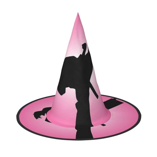 BJNGHKLN Taekwondo-Design-Druck, Halloween-Hexenhut für Damen, Partyhut für Halloween, Feste, Cosplay, Kostüm, Ensemble BJNGHKLN Taekwondo-Design-Druck, Halloween-Hexenhut für Damen, Partyhut für Halloween, Feste, Cosplay, Kostüm, Ensemble von BJNGHKLN