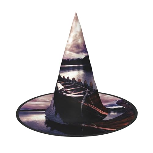 BJNGHKLN Wikinger-Boot-Druck, Halloween-Hexenhut für Damen, Partyhut für Halloween, Feste, Cosplay, Kostüm, Ensemble BJNGHKLN Wikinger-Boot-Druck, Halloween-Hexenhut für Damen, Partyhut für Halloween, Feste, Cosplay, Kostüm, Ensemble von BJNGHKLN