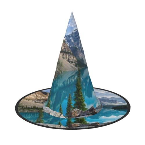 BJNGHKLN Wunderschöner Halloween-Hexenhut für Damen, Partyhut für Halloween, Feste, Cosplay, Kostüm, Ensemble BJNGHKLN Wunderschöner Halloween-Hexenhut für Damen, Partyhut für Halloween, Feste, Cosplay, Kostüm, Ensemble von BJNGHKLN