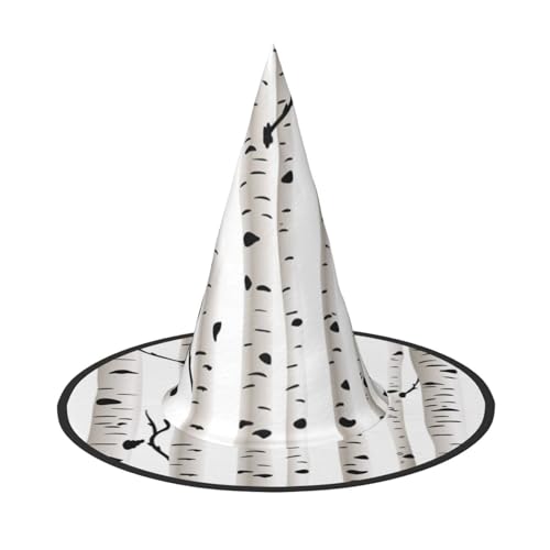 Birke Tree Print Halloween Hexenhut für Frauen Party Hut für Halloween Festlichkeiten Cosplay Kostüm Ensemble Birke Tree Print Halloween Hexenhut für Frauen Party Hut für Halloween Festlichkeiten Cosplay Kostüm Ensemble von BJNGHKLN