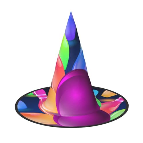 Bowlingkugel-Druck, Halloween-Hexenhut für Damen, Partyhut für Halloween, Feste, Cosplay, Kostüm, Ensemble Bowlingkugel-Druck, Halloween-Hexenhut für Damen, Partyhut für Halloween, Feste, Cosplay, Kostüm, Ensemble von BJNGHKLN