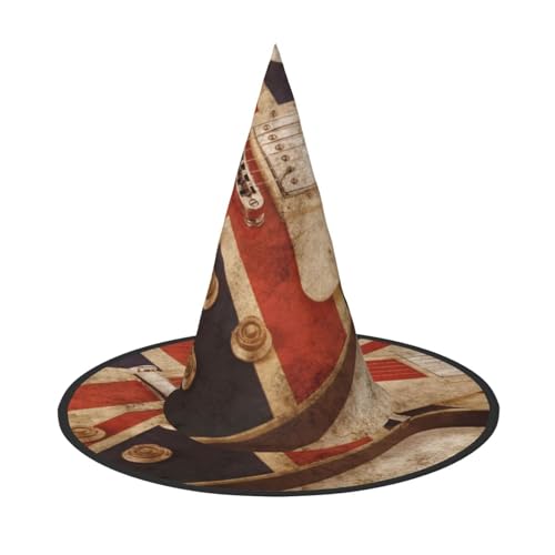 Halloween-Hexenhut mit britischer Flagge, für Damen, Partyhut für Halloween, Feste, Cosplay, Kostüm, Ensemble Halloween-Hexenhut mit britischer Flagge, für Damen, Partyhut für Halloween, Feste, Cosplay, Kostüm, Ensemble von BJNGHKLN