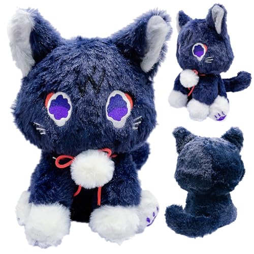 9.84in Genshin Impact Plush Spielzeug, Genshin Plush, Genshin Impact Katze Plüsch, Cute Plüschtier Puppe, Hiker Cat Plush, Scaramouche Plush, Plush Cushion for Gastgeschenke für Den Kindergeburtstag von BJPERFMS