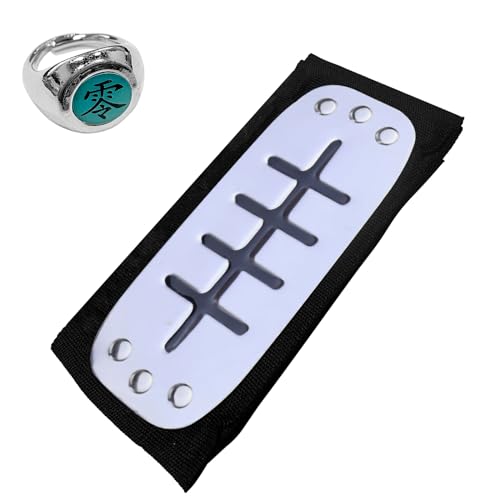 BJPERFMS Narut Stirnband Ring, Konoha Headband Narut Cosplay, Akatsuki Cosplay, Narut Accessory Waffen Set BJPERFMS Narut Stirnband Ring, Konoha Headband Narut Cosplay, Akatsuki Cosplay, Narut Accessory Waffen Set von BJPERFMS