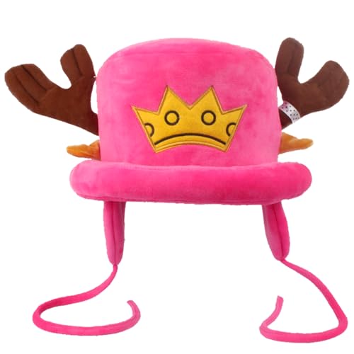 BJPERFMS One Piece Mütze, One Piece Chopper Hut, Chopper One Piece Cosplay Mütze, Anime Cartoon Charakter Hat für Kinder Erwachsene, Geschenke für Kinder Erwachsene von BJPERFMS
