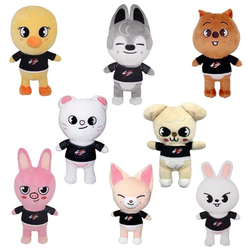 BJPERFMS Skzoo Plush, 8 Stück Stray Kids Kuscheltier, Stray Kids Skzoo Plüsch, Stray Kids Plushies, Stray Kids Plüschtier, Plüschtier Geburtstags Geschenk, Für Kinder Und Fans von BJPERFMS