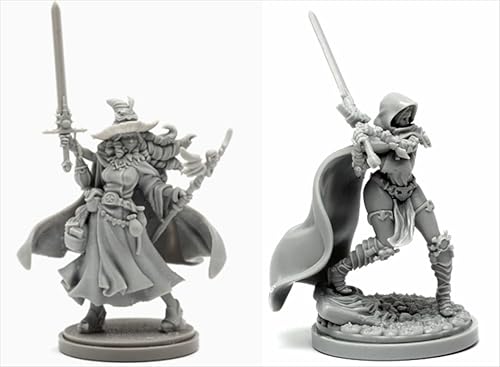 BJYCCAR 1/48 Ancient Female Samurai Warrior Resin Soldier Kit Unbemalt und unmontiert Resin Modell (2 Personen) //D9X8g29 von BJYCCAR