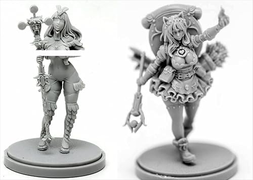 BJYCCAR 1/48 Ancient Female Samurai Warrior Resin Soldier Kit Unbemalt und unmontiert Resin Modell (2 Personen) //D9X8g47 von BJYCCAR